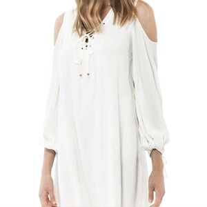Hale bob White Cold Shoulder Dress Sz. Xs
